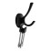 Furniture hook Cappio Strong, two -rod, black