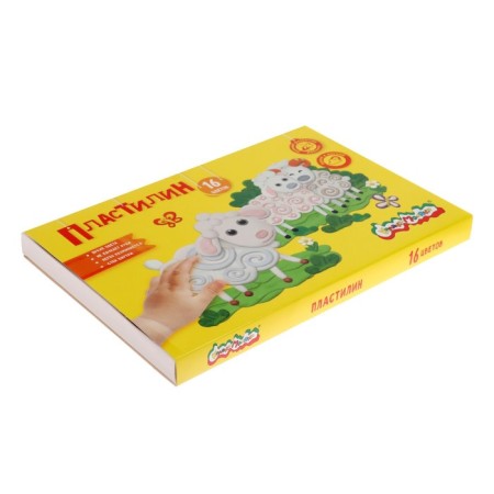 Plasticine 16 colors 240 g "Kalyak-Malyak", with a stack-1
