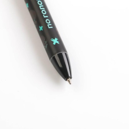 Pen funnel joke Automatic plastic softe touch “Enough”, 0.7 mm price per 1 pc-4