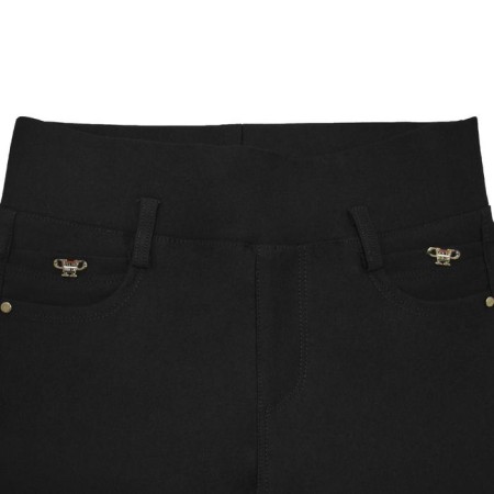 Pants for girls, height 146 cm, black color-2