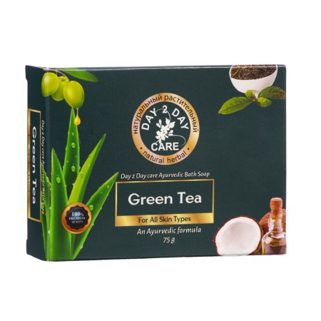 Soap Ayurvedic Day Tu Tu Car "Green Tea" Natural, 75 gr-2