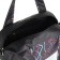 Sports bag with lightning, long belt, external pocket, black color