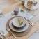 Board ceramic dining shade "pastel", d = 27 cm, color cream-brown