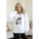 Female sweatshirt, size 44, white color