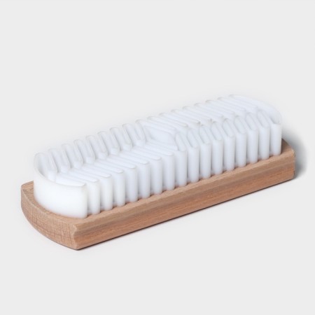 LADOM suede brush, beech tree, 12.3 × 4.3 × 3 cm, beige color-2