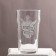 Glass "dad does not thump" engraving