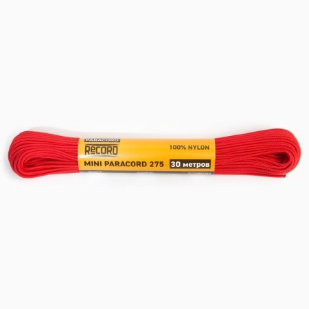 Paracord 275, nylon, red, d - 2.2 mm, 30 m-1