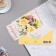 Money envelope "Happy Birthday!" Kongrev, glitter, white roses, 17x8 cm