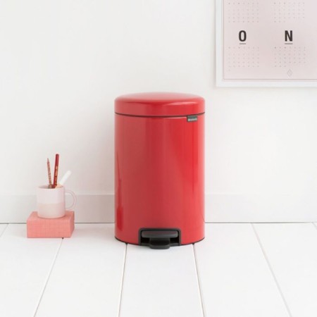 Brabantia Newcon bucket, plastic inner bucket, with a pedal, flame red color, 12 liters-4