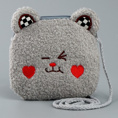 Soft bag "Bear". The color is gray
