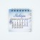 The calendar on the Spiral "Wonderful Year", 7 x 7 cm