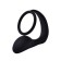 Anal plug with an erective ring, prostate stimulator, software, silicone, black