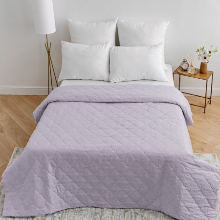 Cover 200x215cm, lavender, synthetic winterizer 100g/m, microfiber 80g/m, 100% polyester