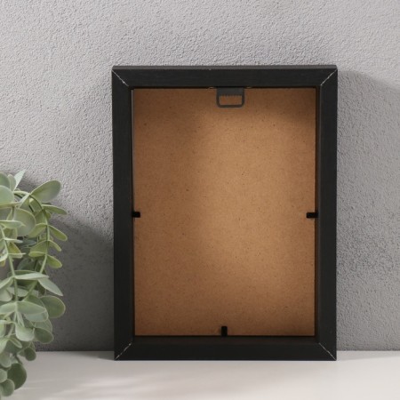 Photo frame MDF in 1 photo 10x15 cm with the White Pass "Enric" black 3x16x21 cm-2