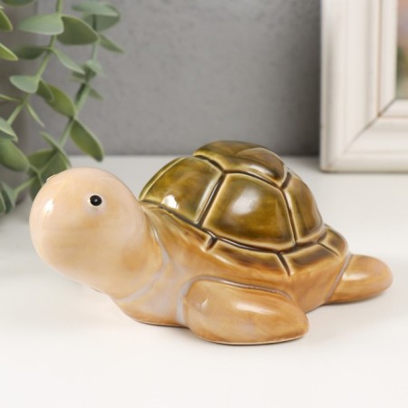 Souvenir Ceramics "Green Turtle" 10.5x13x6 cm-3