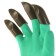 Garden gloves, nylon "shrews", with latex impregnation, with claws, size 10, green, Greengo