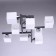 Tetro ceiling chandelier, 8x60W E27, coffee house 60x60x22 cm