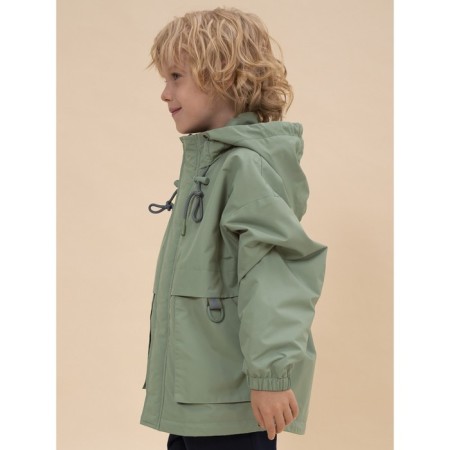 Windbreaker for boys, height 104 cm, green color-6