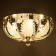 Svetogor chandelier "Drops" 4x60W E27 LED lighting chrome40x40cm