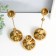 Summier Metal "drop" set 3 pcs gold 8.5x8.5x15; 8.5x8.5x32 cm