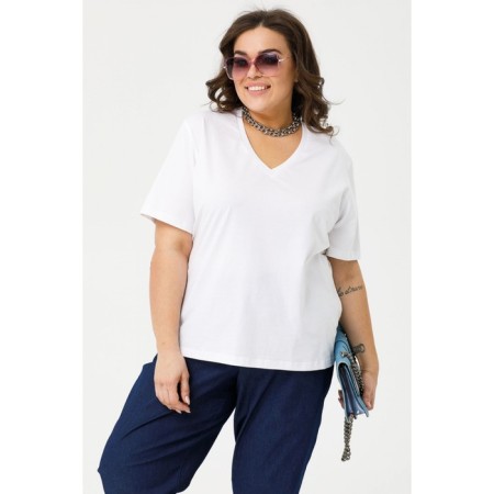Female T -shirt, size 64, white color