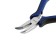Long -bearing Mini curved tundra, nickelled, two -component handles, 125 mm