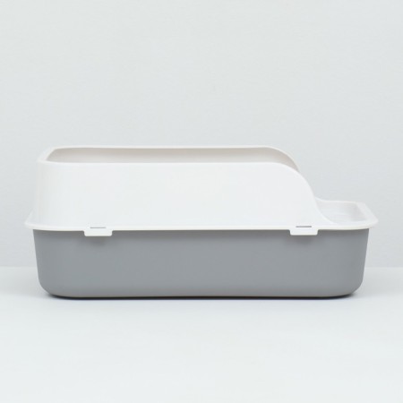 Toilet with side, 40x29x15 cm, gray-4