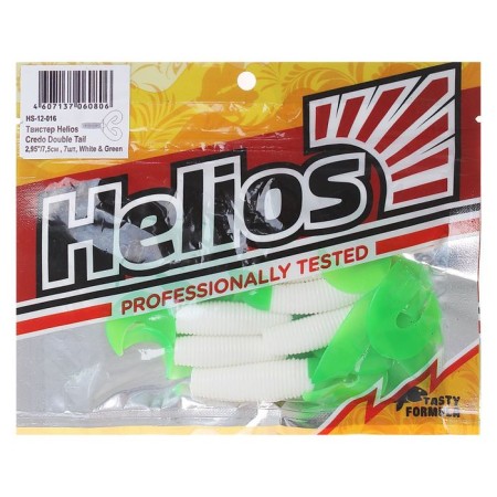 Helios Credo Double Tail White & Green, 7.5 cm, 7 pcs. (HS-12-016)-1