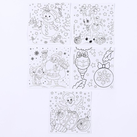 New Year's set for creativity. New Year's balls "New Year! Make a desire ", 6 pcs, d = 5.5 cm-6
