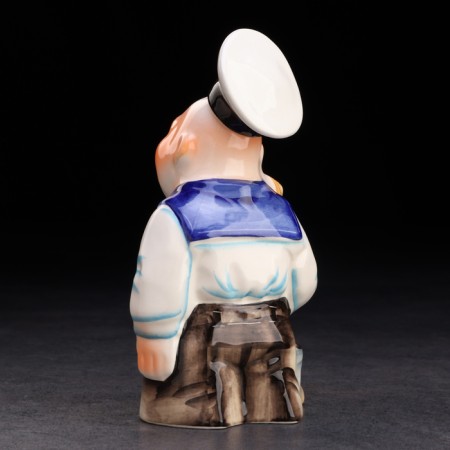 Set of porcelain sample "sailor", with 3 glasses-3