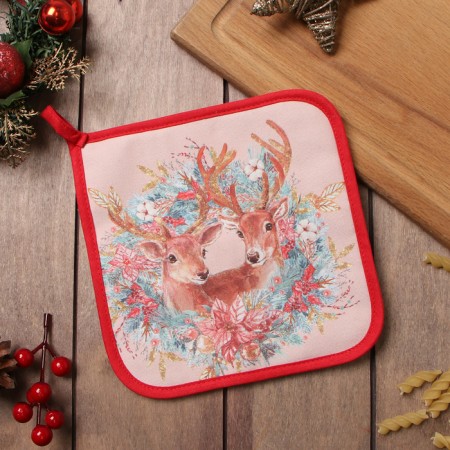 Task "Fairy Tale Deer" 19x19cm, 100% cotton, Vatin 250g/m2-1