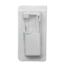 Disposable gun for piercing, earring in the “minimum” kit, 4 mm, silver color