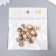 A set of buttons of decorative plastic "openwork flower with a pearl" set of 20 pcs 1.2x1.2 cm