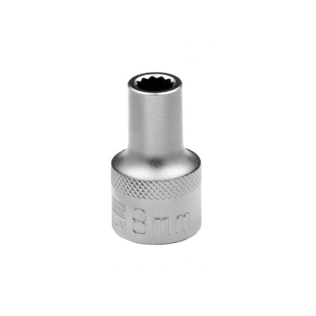 Thor head Stels 13647, under the square, 1/2 ", 8 mm, CRV, twelve -sided, chrome-1