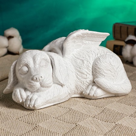 Piggy bank "Pesik Angel" 21x12cm, white