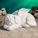 Piggy bank "Pesik Angel" 21x12cm, white