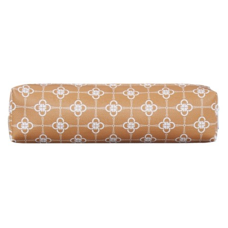 School Penal on the zipper Calligrata "Clover four -leaved", beige-2