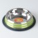 A bowl with a non -slip base with colored stripes, 230 ml, green