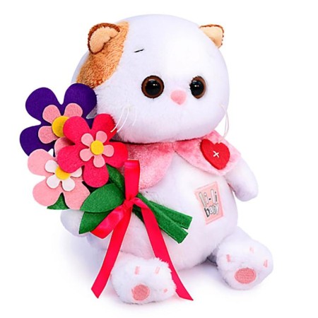 Soft toy "Lee Baby with flowers made of felt", 20 cm-1