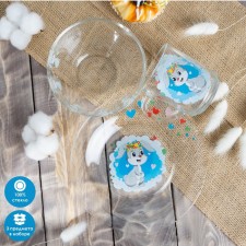 A set of children's dishes of the Vosichonok share, 3 items: a mug of 200 ml, a bowl of 450 ml, a plate d = 20 cm