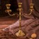 Brass Brass for 3 candles "Dream" 8.5x21x24.5 cm