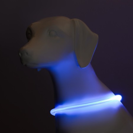 Collar - backlight ring, charging from USB, up to 70 cm, 3 glow modes, blue-1