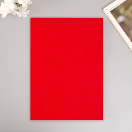 A set of soft felt "Astra" (3 pcs) bright red, 3 mm, 400 gr. 20x30 cm-2
