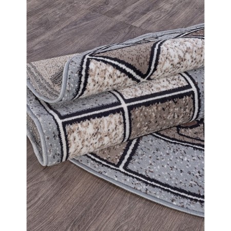 Oval Merinos sierra albina, size 150x400 cm, color Blue-Brown 2-2