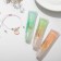 Set 2 objects: bracelet, lip gloss "Fruits with bubbles" peach, pink color, 6 cm