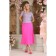 Female skirt, size 54, pink color