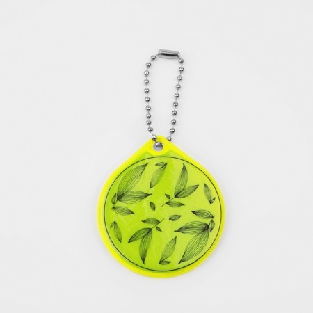 The reflective element "Leaves", bilateral, 5 × 5.7 cm, color mix-2
