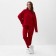Women's tracksuit (sweatshirt and trousers) mist, size 48-50, red color