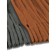 Set of curtains "Canvas", size 200x270 cm, 2 pcs, pavement color, orange