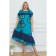 Female dress, size 58, turquoise color
